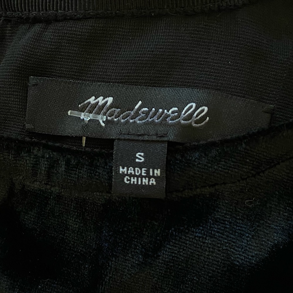 Madewell Velvet Bow-Back Top - Picture 6 of 7